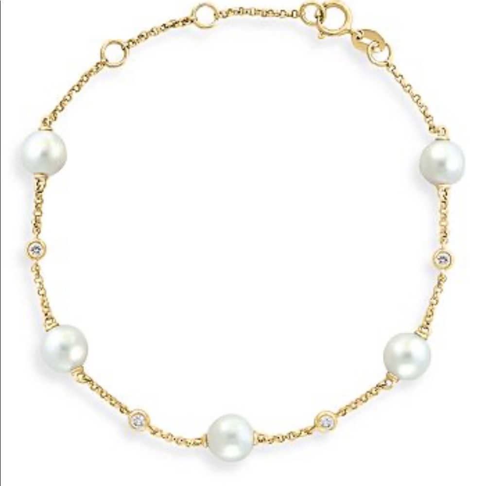 pearl and diamond bracelet by Bloomingdales